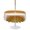 Gold, Brown, White, variant on Outdoor Tablecloth with Umbrella Hole for Patio/Picnic/Party/Camping, Brown Ombre Waterproof Table Cloth Rectangle Table Cover Washable, Modern Gradient Abstract Aesthetics Art (60"x 102")