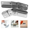 thumbnail image 4 of 20pcs Metal Right Angle Drawer Lock Strike Plate for Cabinet Cupboard Drawer Accessory Iron L Shaped Lock Plate for Home Office, 4 of 4