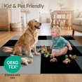thumbnail image 4 of ODIKA 8'x10' Ultra-Soft Area Rug, Alfombras Contemporary Solid Panel Para Habitacion Pile Under None Washable, Bare feet friendly, Silk-Touch for Bedroom, Under Sectional, 4 of 7