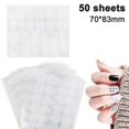 thumbnail image 1 of 50 Hojas de Pegatinas de Pegamento para Uñas, Pegamento para Uñas Postizas Transparente de Doble Cara, 1 of 4