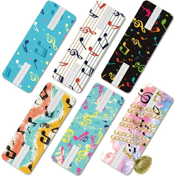 6 Pcs Portable Tangle-Free Jewelry Organizer Rectangle Tangle-Free Necklaces Containers Necklace Card Holder Jewelry Storage Card for Chain Necklaces Jewelry Storage 2.52x0.94 Inch diy