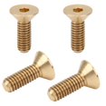 thumbnail image 4 of Tornillo De Cabeza Hueca Hexagonal Plana, Paso Uniforme De Tornillo Plano De Cobre Puro Estresado Uniformemente Con Alta Oclusión Para La Construcción Industrial Para Ingenieros OTVIAP M4x12, 4 of 8
