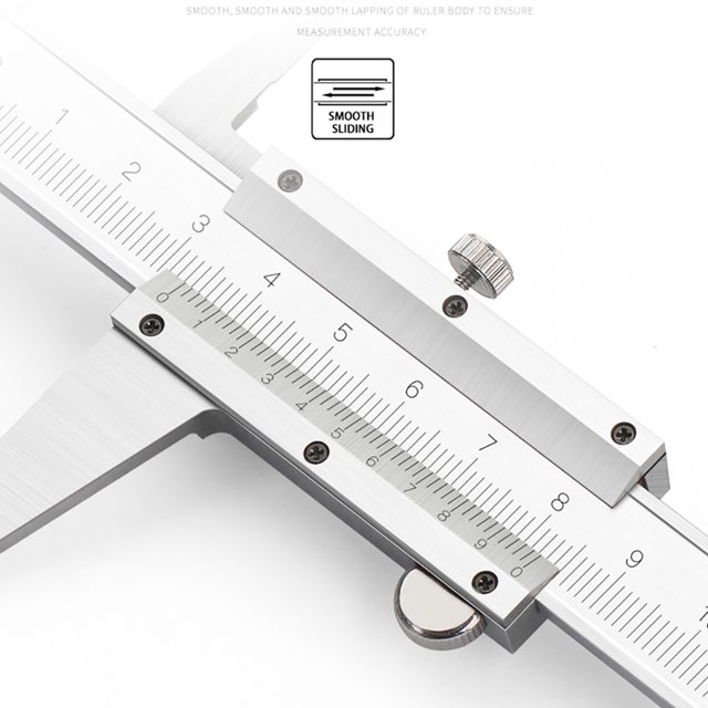 Calibradores Vernier De 150Mm 0-6 ", Micrómetro De Calibre De Alta Precisión, Herramienta De Medición Portátil De Acero Inoxidable Con Caja Protectora Muyoka Hogar
