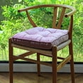 thumbnail image 2 of Nvzi Soft Velvet Chair Pads with Ties Comfy Solid Seat Cushion for Dining Chairs, Office Chairs, Hardwood Floors (Pink, 16x16), 2 of 5