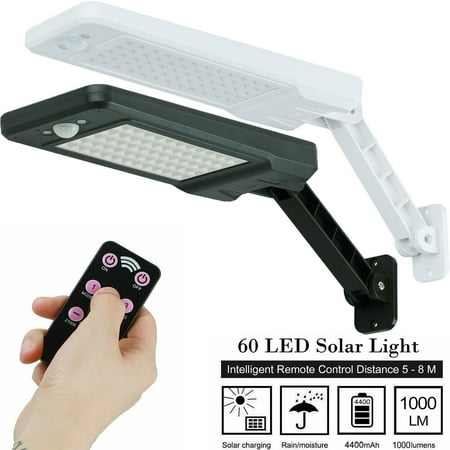 

Solar Powered Lights Outdoor 60 LED Waterproof Wall Lamp Decorative Landscape Lights for Garden Corridor Path White