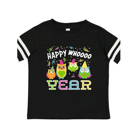 

Inktastic Happy Whoo Year- funny new year owls Gift Toddler Boy or Toddler Girl T-Shirt