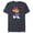 Navy Heather, variant on Minnie Mouse Pride Inclusive Pose Rainbow Icon Fill - Short Sleeve Blended T-Shirt for Adults - Customized-Yellow