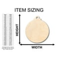 thumbnail image 2 of Unfinished Wood Christmas Ornament Shape - Craft - up to 46" DIY 8" / 1/2", 2 of 8