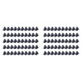 thumbnail image 1 of Clips de cable ajustables Abrazaderas de alambre de nailon adhesivas negras 100 piezas, 1 of 4