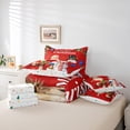 thumbnail image 6 of Manfei Western Santa Claus 7-Piece Bedding Comforter Set, Christmas Cute Snowman King Bedding Sets, Teens Boys Girls Kids Reversible Bed Sheets, Luxury Bedroom Decor, 6 of 8