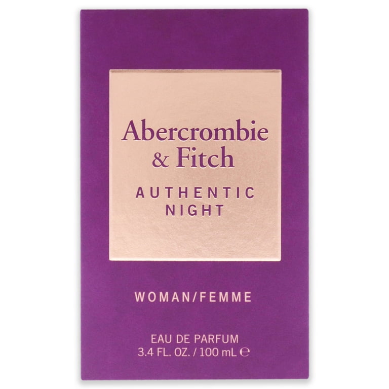 Abercrombie and Fitch Authentic Night for Women - 3.4 oz EDP Spray