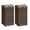 Deep Brown, variant on 30 Gallon Trash Can, Resin Outdoor Garbage Can with Lid, Waterproof Hideaway Patio Waste Bins for Outside Use (2 Pack, Deep Brown)