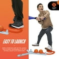 thumbnail image 2 of NERF Airtee Kids Baseball Tee Set - Youth Baseball Stomp Launcher Batting Practice Toy - Includes 21" Plastic Jumbo Bat + (3) NERF Foam Baseballs, 2 of 6