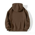 thumbnail image 4 of Baqcunre Women's Women's"C'Est La Vie Paris" Letter-Printed Hooded Pocket Hoodie with Drawstring Comfy Hoodie Womens Hoodies Graphic Hoodie Womens Sweatshirt Coffee S, 4 of 4