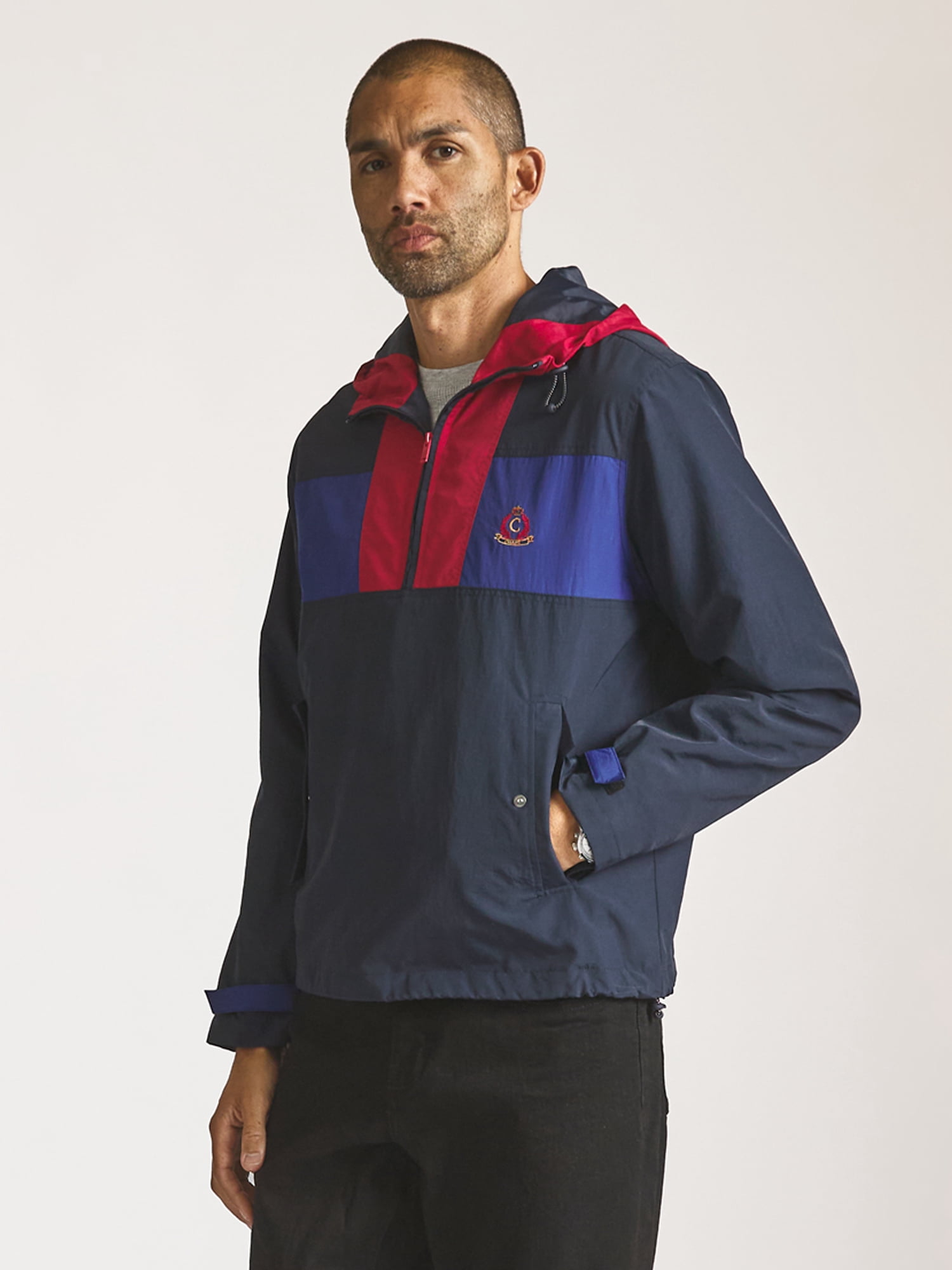 Chaps Men’s and Big Men’s Heritage Colorblocked Anorak, Sizes S–3XL