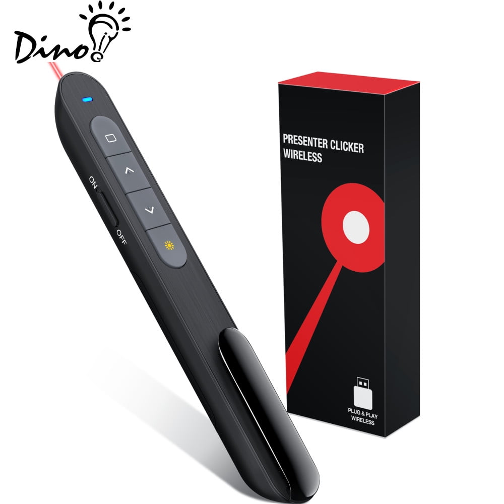 dinofire wireless powerpoint presentation clicker remote