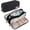 Black, variant on Heluo.Zu Office Pencil Case,Colored Pencils Pouch for Students Stationary,3 Compartments Canvas Pencil Bag Pencil Boxes with Zipper,Purple