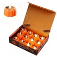 thumbnail image 7 of Ouuluon 12 Pack Halloween Tealight Candles, Cute LED Pumpkin Tea Lights Candles, Orange Fall Decor for Halloween Party Home Indoor Tabletop, 7 of 7