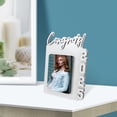 thumbnail image 4 of OULII Creative DIY Sublimation Wood Photo Frame for Graduation Decor White Paintable Picture Frame for Desk 6x8 inches, 4 of 6