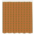 thumbnail image 2 of Ambesonne Ethnic Shower Curtain, Vintage Boho Antique Tile, 69"Wx70"L, Ruby Earth Yellow Green, 2 of 4