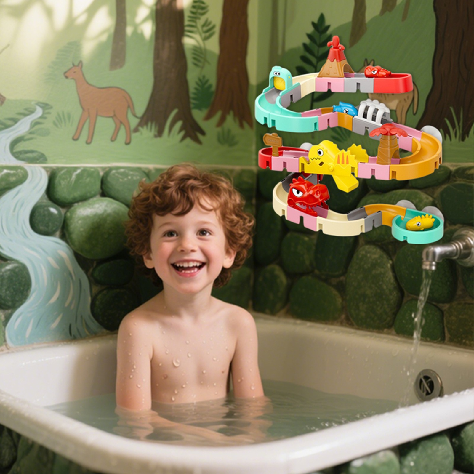 Educational Water Play Toy Interactive Slide ABS Construction Set For Kids Indoor Learning Activity Ages 7 And Up Foot Piano Mat 32" Keyboard Play Mat Building for Toddlers Toddler Sensory Cubes for