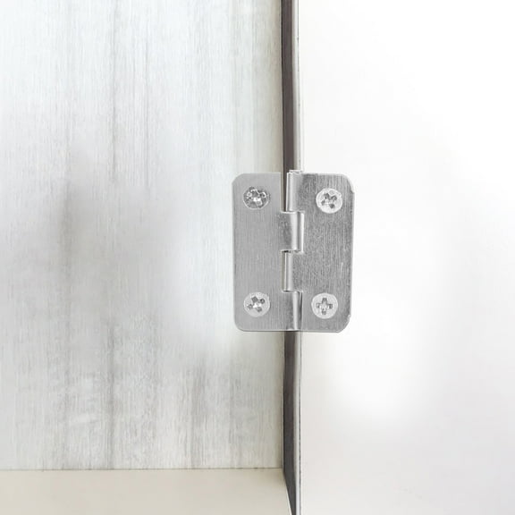 ROSENICE 3Pack Hinges for Bird House Silver Miniature Hinge for Diy 1.9X0.7in