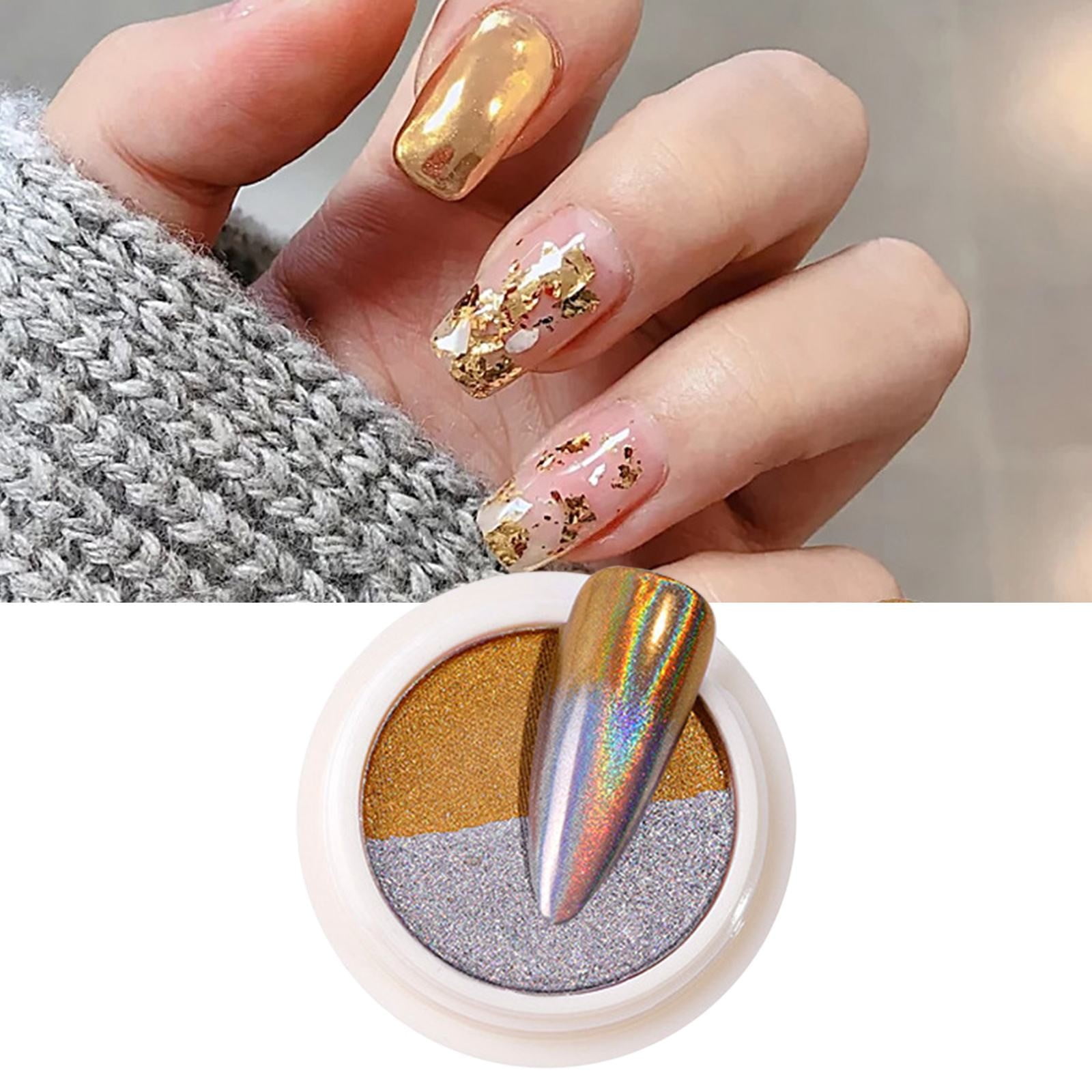Sunhillsgrace Nail Accessories Nail Solid Mirror Powder Nail TwoColor