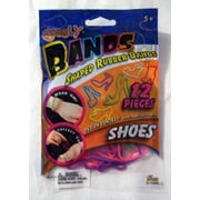 Googly Bands Shaped Rubber Bands - 12 Pieces - Shoes