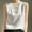 White, variant on pstuiky Womens Tanks, Fashion Womens Casual Solid Color Sleeveless V Neck Tank Top Loose Comfortable Summer Stretch Blouse for Everyday Wear Size S to XL Women's Clothing Discount Beige L