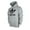 Black Logo - Grey, variant on Men's Trefoil Logo Graphic Pouch Pocket Pullover Hoodie Black L