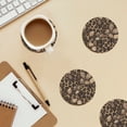 thumbnail image 6 of Multi-Shape Mdf Cork Coaster 4 Pieces Of Anti-Slip, Anti-Wear And Anti-Fouling 3.9in Easy To Clean And Stable Structure Leopard Skin Print Style Firebrick_2 Round Shape, 6 of 7