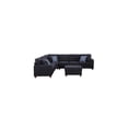 thumbnail image 4 of Devion Furniture Shayle Artificial Leather Modular Sectional With Ottoman - Black, 4 of 5