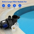 thumbnail image 4 of EastVita 1.6HP In/Above Ground Single Speed Pool Pump, 1200W/115V, 6075GPH, High Flow, Powerful Self Primming Swimming Pool Pumps with Filter Basket, Low Noise, 4 of 7