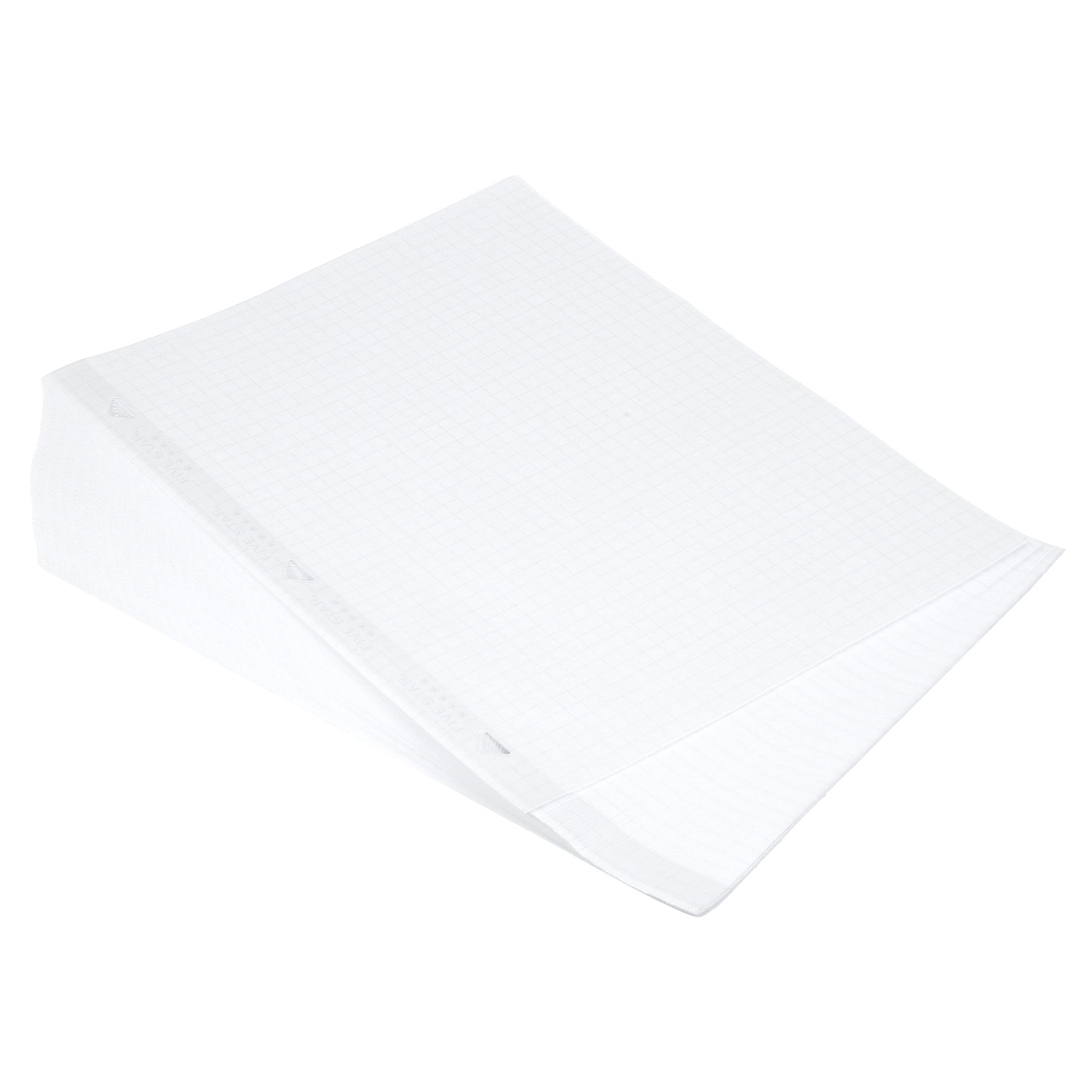 Five Star Filler Paper, Graph Ruled Paper, 100 Sheets/Pack, 11 x 8-1/2,  Reinforced, Loose Leaf, White, 3 Pack (73187)