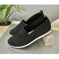 thumbnail image 3 of SPATI Women's Knitting Flat Shoes Walking Shoes Comfort Loafers Breathable Mesh Female Round Toe, 3 of 9