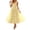 Yellow, variant on EliteGoogv Womens Cocktail Dresses Sleeveless V Neck Midi Dresses For Women Belted Waist Flowy Fit Summer Dresses Evening Party Dresses Purple
