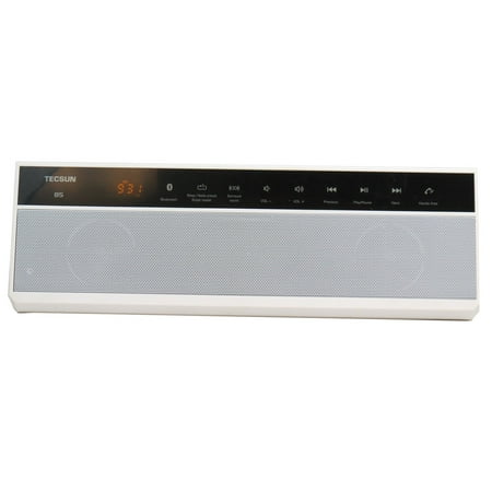 Tecsun B5 Wireless Bluetooth Speaker with Digtial Radio and MP3 Player - White