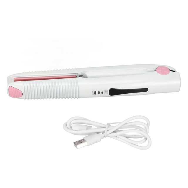 Plancha De Pelo USB, Iones Negativos Plancha De Pelo De Hierro Plano Saludable Ahorro De Tiempo Para Todo Tipo De Cabello ZAQW Ceramic Hair Splint