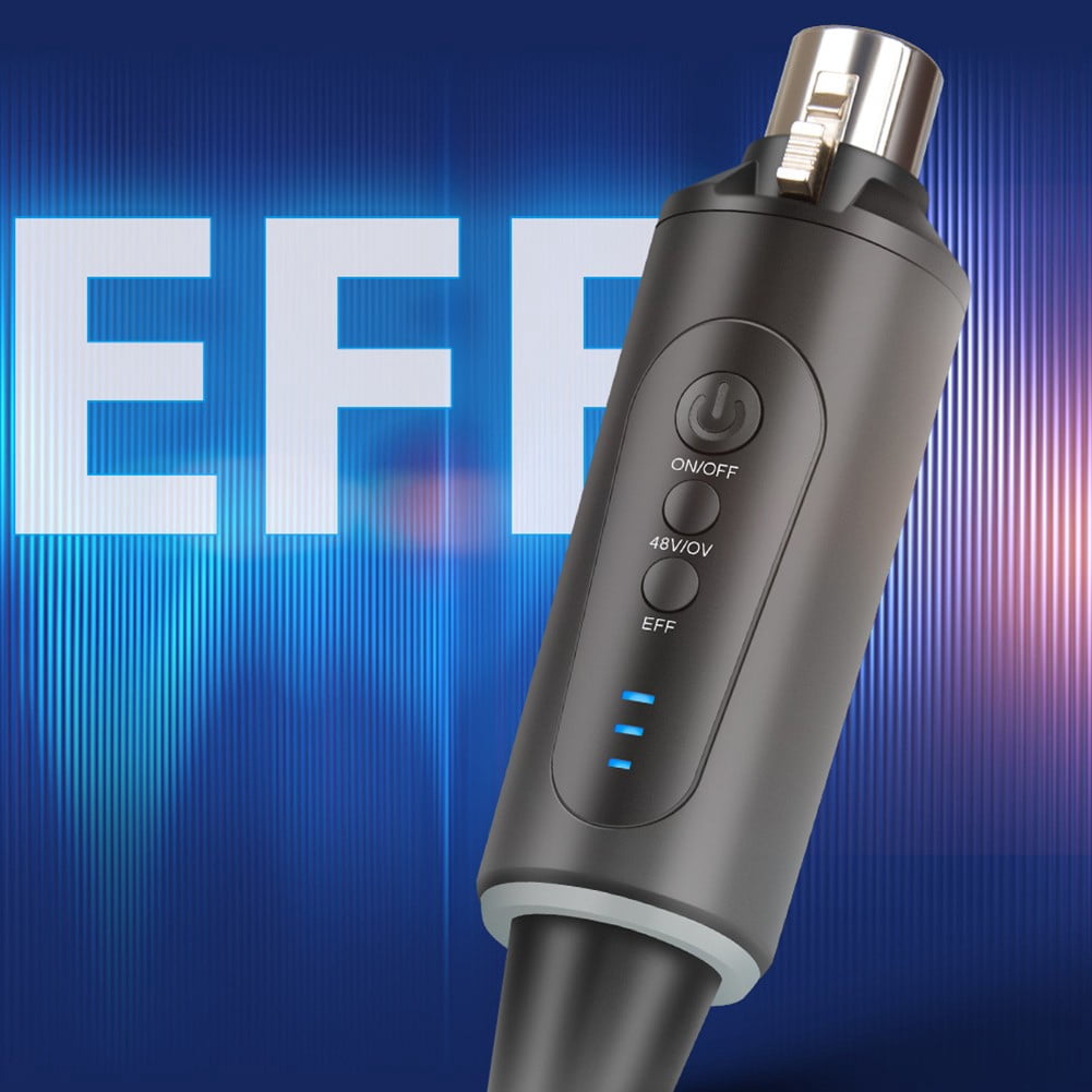 Wireless Xlr Microphone System: Plug-On Transmitter & Receiver with 48V