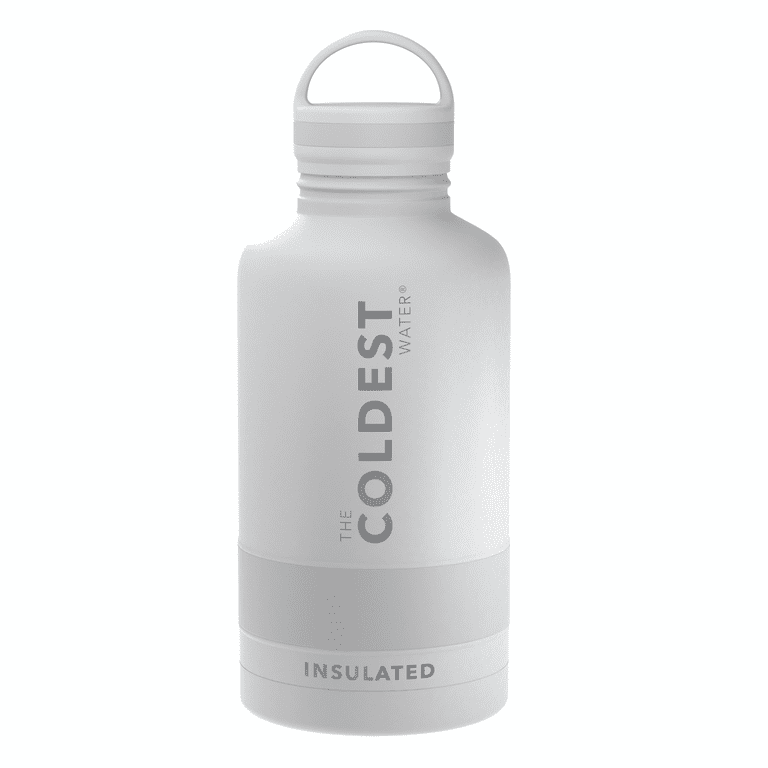 Coldest Sports Water Bottle - Leak Proof, Double Walled Stainless Steel  Thermos, Cold & Hot Bottle ( Epic White, 64 Oz) 