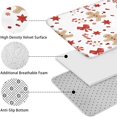 thumbnail image 5 of Red Christmas Gingerbread Man Pattern Bathroom Rugs Sets 3 Piece,Toilet Cover Set,Absorbent Non Slip Bathroom Mats Sets with U-Shaped Contour Rug Toilet Rug Set, 5 of 5