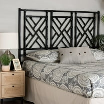 bali & pari Karavo Boho Standalone Headboard, Queen, Black