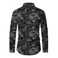 thumbnail image 3 of Camisa Casual De Manga Larga Estampada Para Hombres Moda, 3 of 5