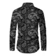 thumbnail image 3 of Camisa Casual De Manga Larga Estampada Para Hombres Moda, 3 of 5