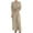 Beige dresses, variant on Usmixi Dresses for Women 2023 Plus Size Business Casual Fall Pleated Hem Blazer Maxi Dresses Suit Dresses Solid Long Sleeve Lapel Long Formal Dresses for Women Beige XXXL