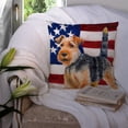 thumbnail image 3 of Carolines Treasures BB9700PW1414 Welsh Terrier Patriotic Fabric Decorative Pillow  14Hx14W multicolor, 3 of 4