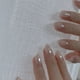 thumbnail image 1 of 24 unids/caja puntas de uñas de estilete de longitud media gradientes desgaste párrafo de cobertura completa parche de manicura de moda uñas postizas para niñas Tan Jianjun unisex, 1 of 2