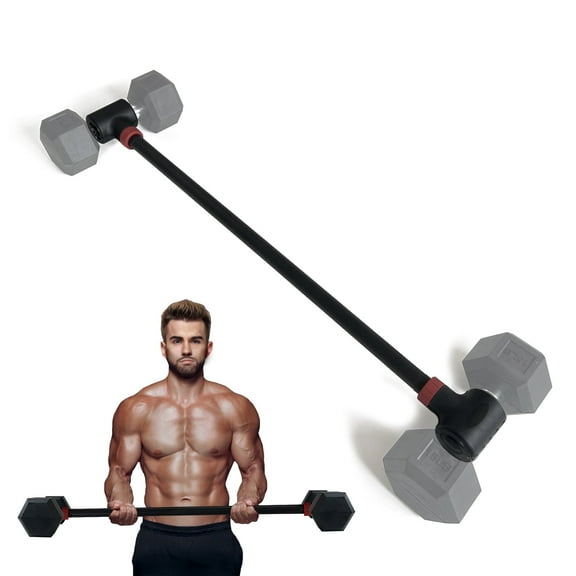 KORIKAHM Dumbbell Barbell Converter Bar, Adjustable Weight Capacitry Bar Convert to Dumbbell Set for Home Gym Strength Training