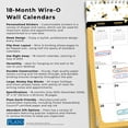 thumbnail image 6 of Busy Bees | 2026 12x12" (Hanging) 18 Months Academic Wire-O Calendar | July 2025 - December 2026, 6 of 10