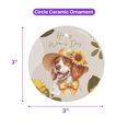 thumbnail image 5 of Happy Women's Day Brittany Spaniel Sunflower Vintage Proud Mom Ceramic Round Ornament Brittany Dog Lover Gifts Idea Home Tree Decor - 02030, 5 of 5